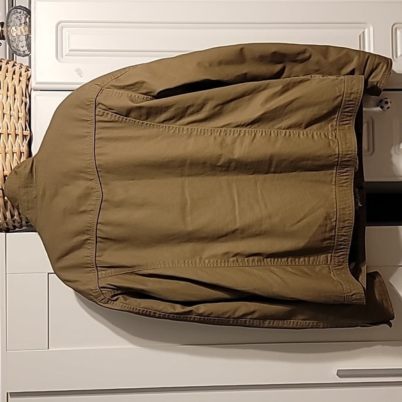 Zara Man Sport Classic Men's Double Jacket Sz XXL Tan Faux Fur Mock Heavyweight - Picture 10 of 14